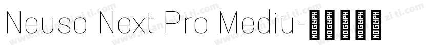Neusa Next Pro Mediu字体转换